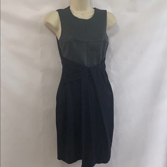 BAILEY‎ 44 DRESSES FAUX LEATHER & SPANDEX SIZE XS - Picture 1 of 7